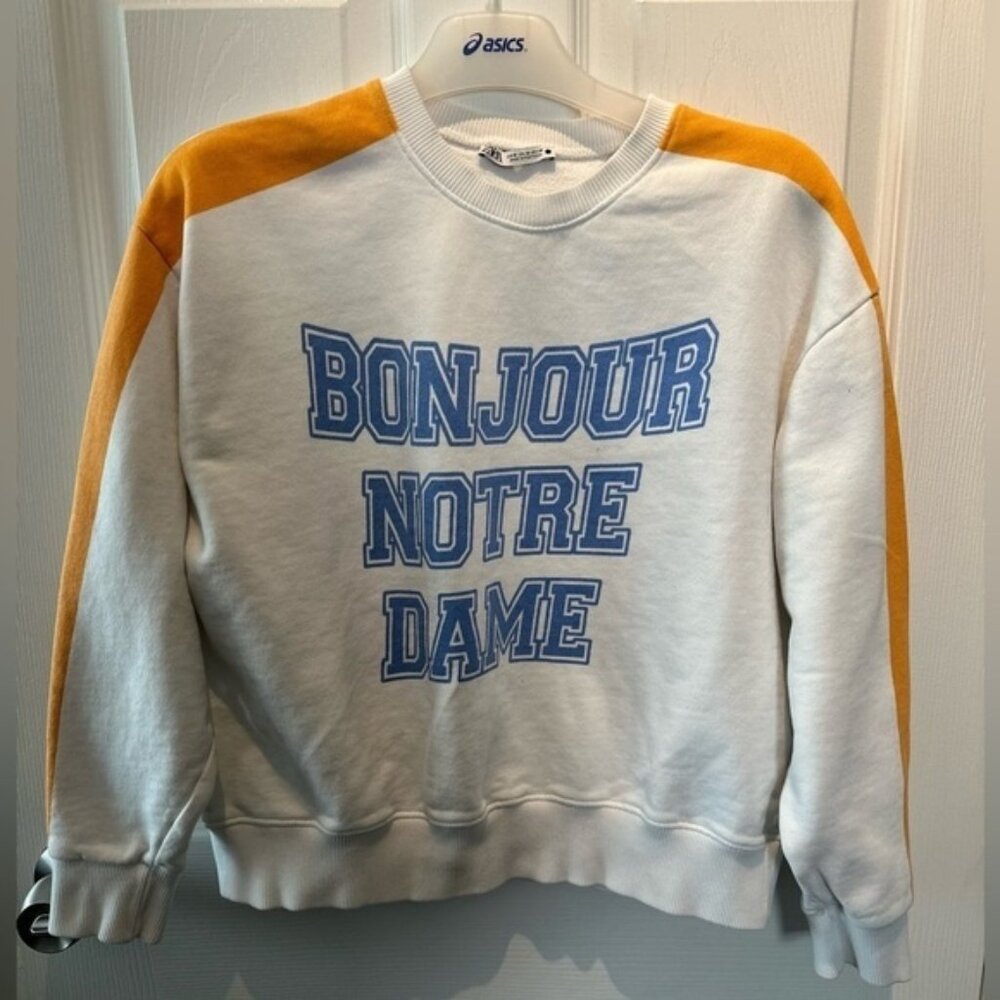 Zara Bonjour Sweatshirt Medium